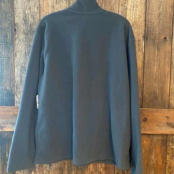 Starter L Men’s NWT Gray Fleece Long Sleeve 1/4 Zip Pullover Outdoor Jacket - Picture 2 of 7